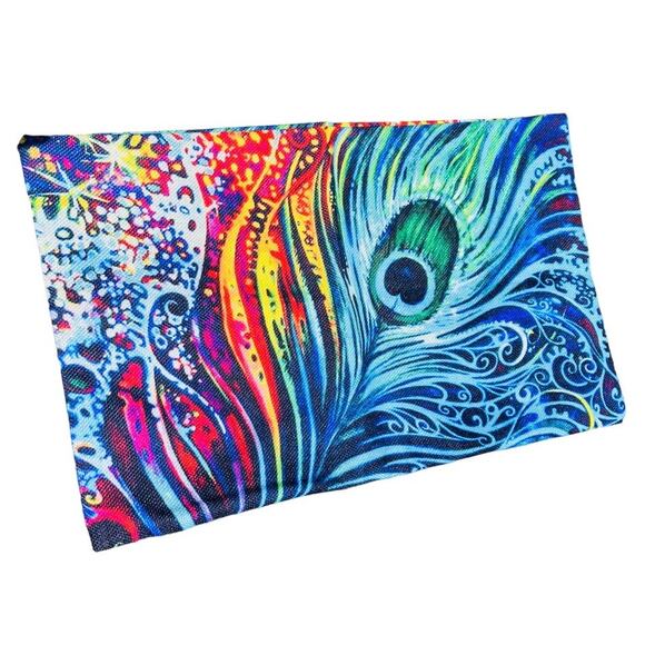 Peacock Colorful Accent Pillowcase - Picture 2 of 2